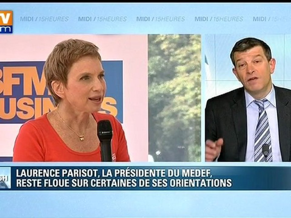 Laurence Parisot, la présidente du MEDEF, reste floue sur certaines de ses orientations