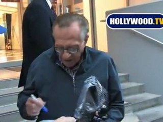 EXCLUSIVE: Larry King Takes The Night Off After The Show