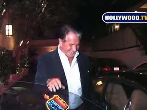 George Hamilton Talks To Cameras At Chateau.