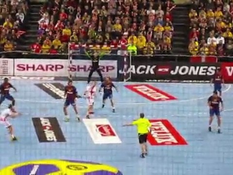 Schwenker Xavier Barachet - Chambéry vs Barcelone