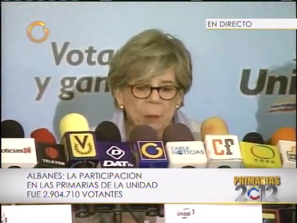 Resultados de las Primarias