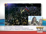 María Corina Machado: Capriles Radonski puede contar conmigo