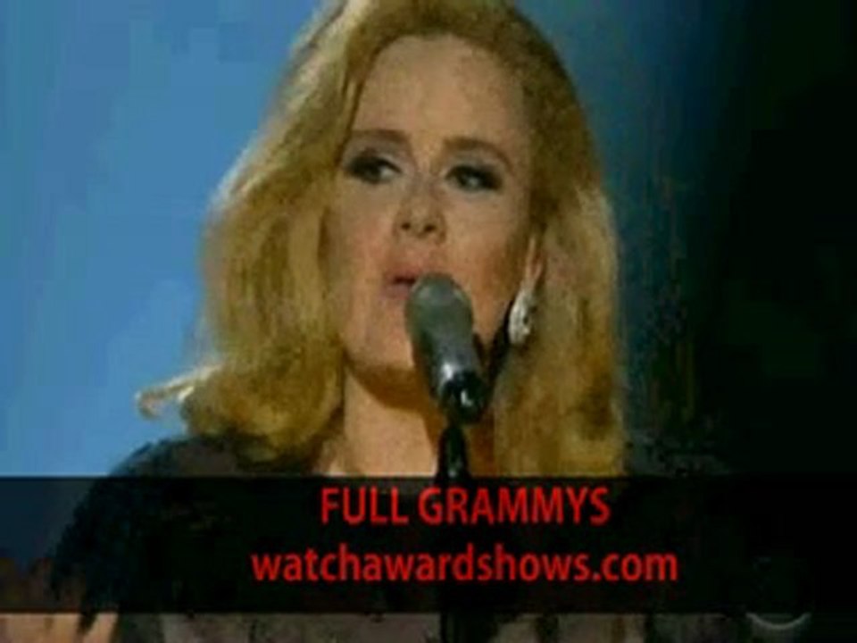 Adele Rolling in the Deep Grammy Awards 2012 performance