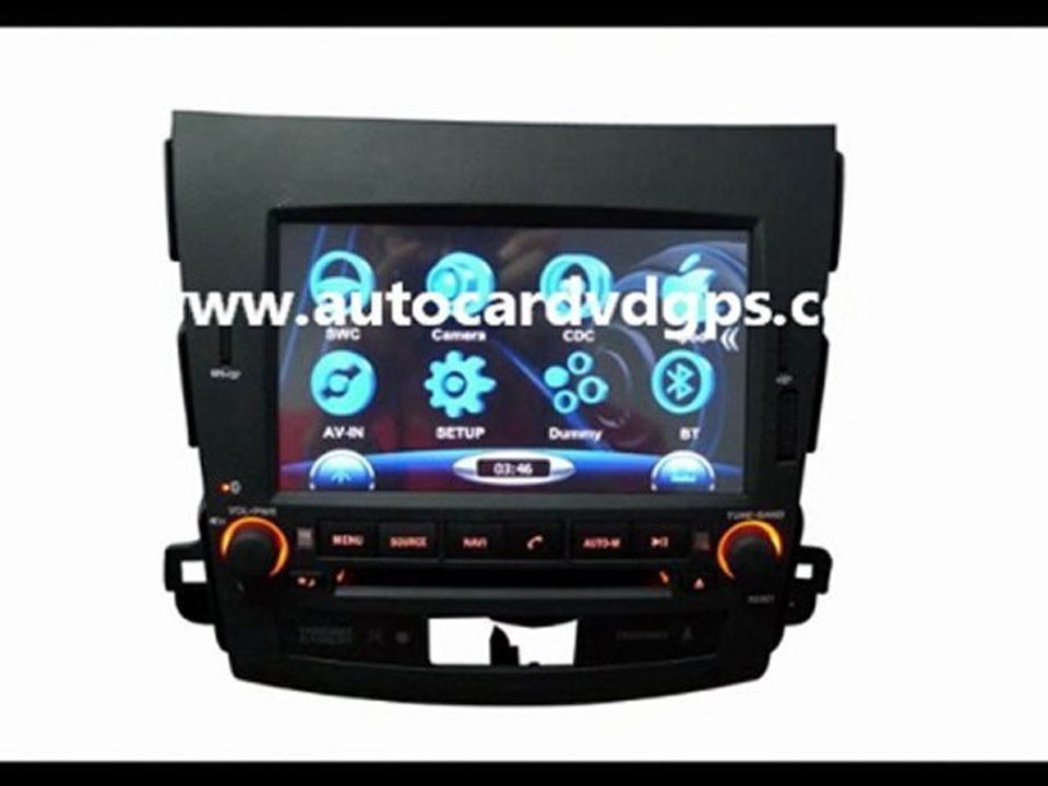 GPS Mitsubishi Outlander 7 HD Navigation DVD iPod BT www.autocardvdgps.com