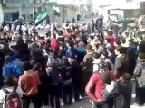 فري برس   دمشق برزة مظاهرة طلابية 12 2 2012
