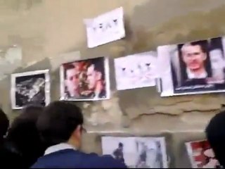 فري برس   دمشق   الميدان الدقاق  التنديد بمجازر آل الأسد 12 2 2012