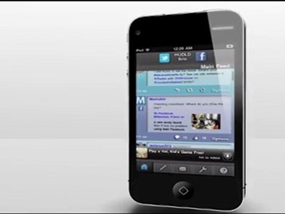 HUDLD- social networking iphone app for Facebook and Twitter mobile aggregate