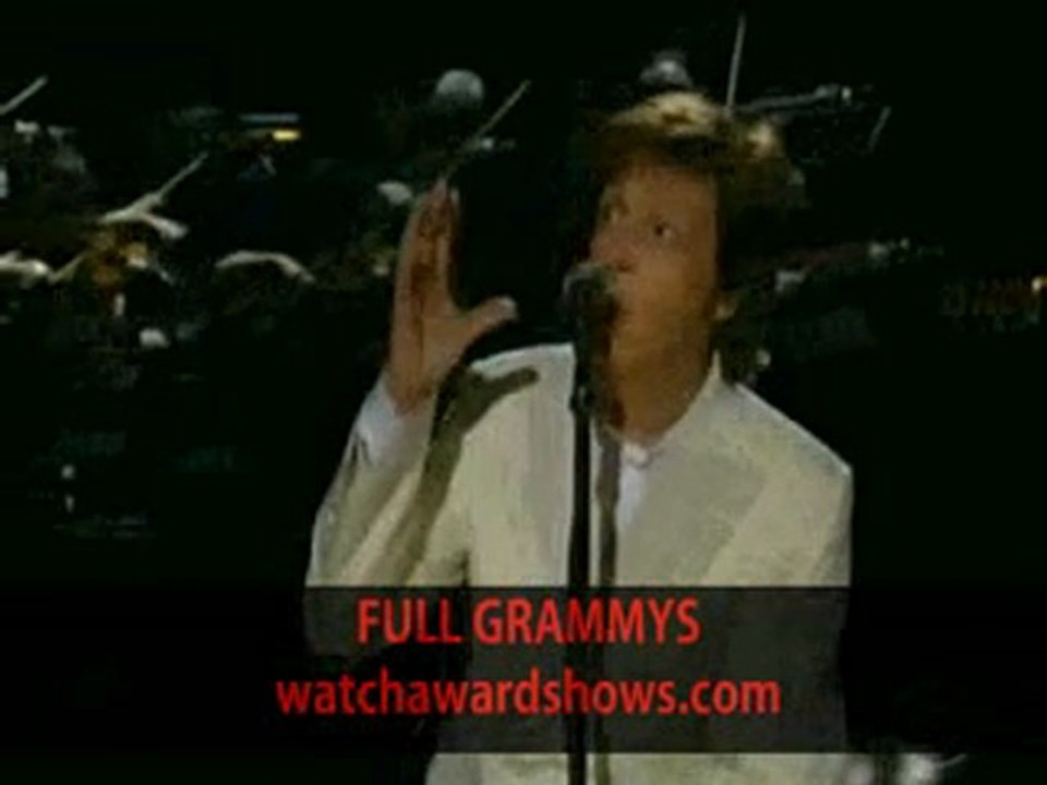 Paul McCartney My valentine Grammys 2012 performance