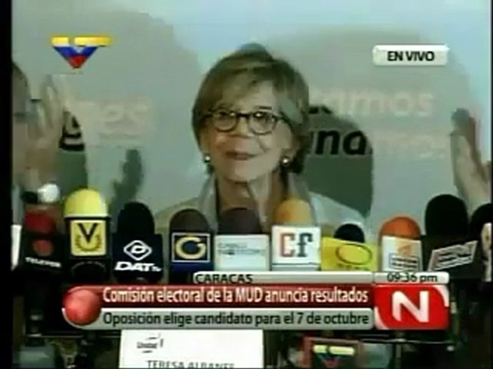 (VIDEO) Henrique Capriles Radonsky ganó las primarias de la MUD con 64% de los votos