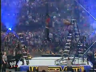 Edge Spears Jeff Hardy Off A 20 Foot Ladder! HD