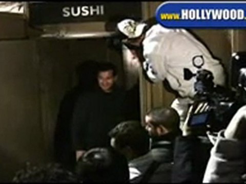 Britney Spears Leaving Sushi Restaurant.