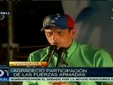 Venezuela: Capriles agradeció a FF.AA garantía de primarias