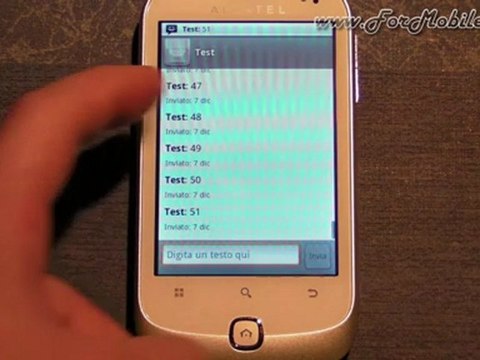Alcatel 990 Chrome - Demo SMS Bombing