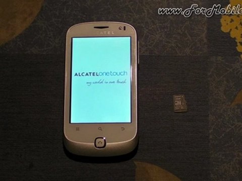 Alcatel 990 Chrome - Inserimento microSD, SIM, batteria e prima accensione