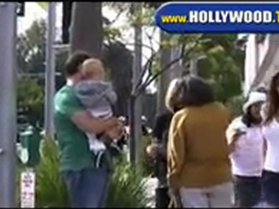 Tori Spelling and Family Spotted in Beverly Hills.