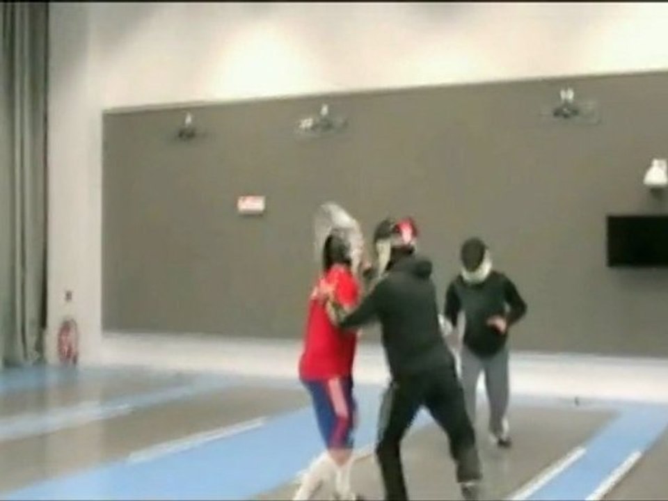 The Fencer : cream pie revenge