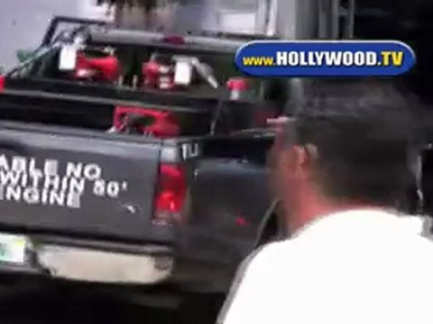 Lindsay Lohan On Her Film Set