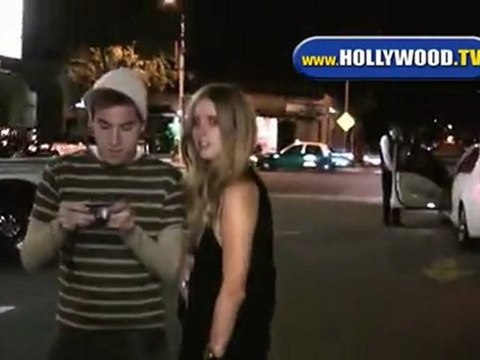 Nicky Hilton and boyfriend leaving Crown Nightclub