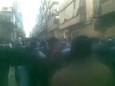 فري برس حلب الفردوس تشييع الشهيد محمد يوسف علوش 11 2 2012 ج1