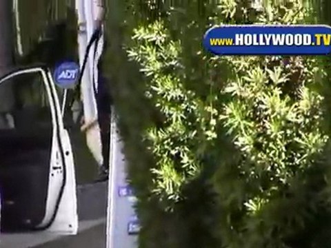 Jaime King and Boyfriend Leave Urth Cafe in Los Angeles.