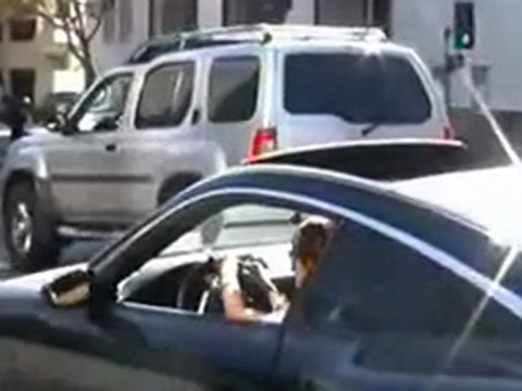 Samatha Ronson On Wilshire Blvd in Beverly Hills.