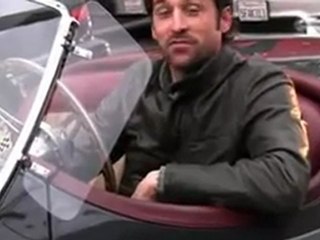Patrick Dempsey in his classic car