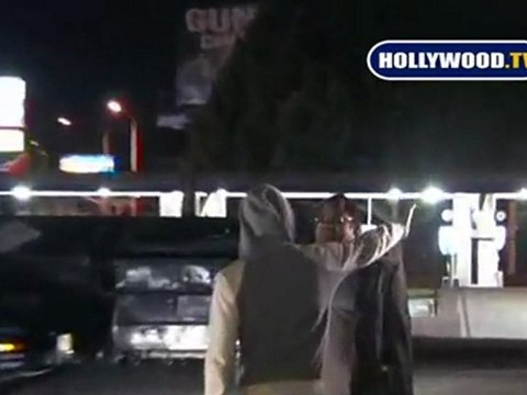 Audrina Patridge and Friend Leave Celebrity Hot Spot Hyde Night Club.