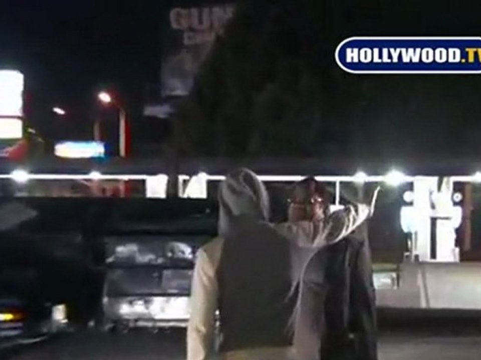 Audrina Patridge and Friend Leave  Celebrity Hot Spot Hyde Night Club.