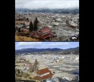 AMAZING Japan after the tsunami (top) and after 11 months  same places