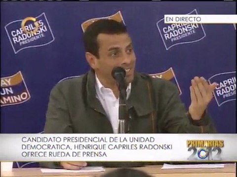 Capriles: Los tres millones de votos cargan locos a algunos