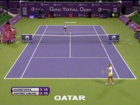 Kuznetsova batte Martinez Sanchez - Qatar, 1 turno