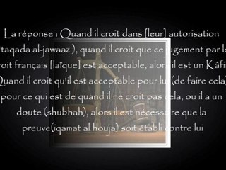 juger par autre que les lois d'Allah - Cheikh Ar Raajihee