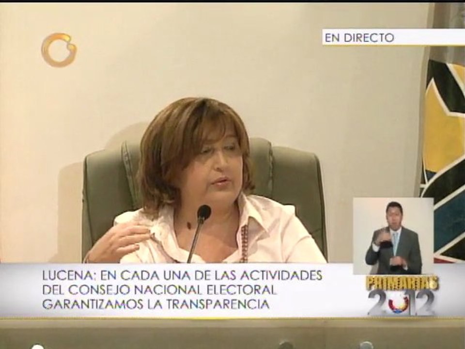 Tibisay Lucena garantiza la pulcritud de resultados