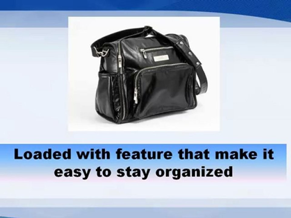 Leather Diaper Bags - Ju Ju Be Be Fabulous Earth Leather Diaper Bag, BlackDizzy Daisies