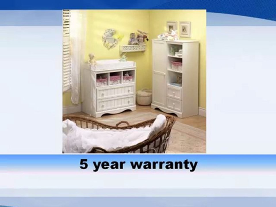 White Changing Table - South Shore Furniture, Changing Table, Pure White