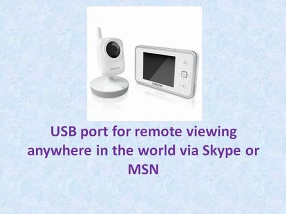 Samsung Baby Monitor - Samsung SEW-3035 SecureView Video