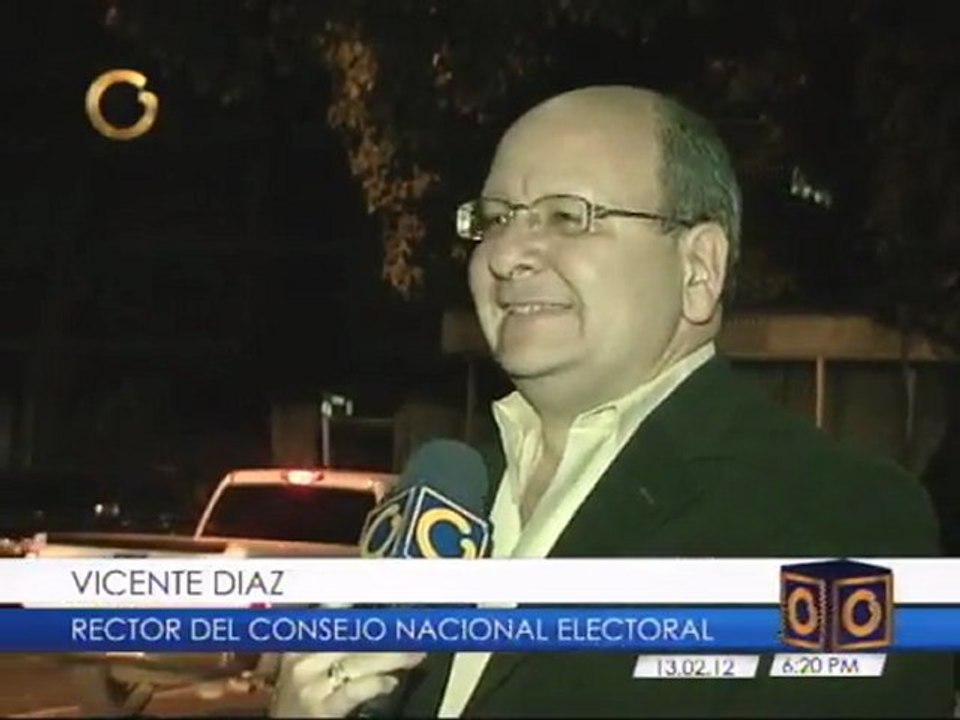 Rector Vicente Díaz: Resultados entregados por la MUD están garantizados por el CNE