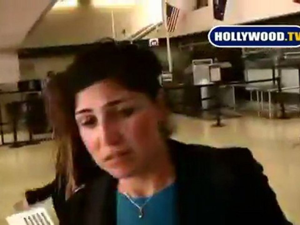 Lindsay Lohan In A Hurry At LAX International Airport