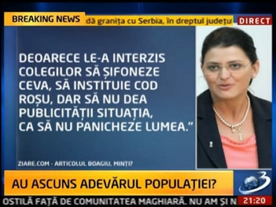 IARNA GREA - SECRET DE STAT? Basescu si Boagiu au ascuns adevarul populatiei despre CODUL ROSU?