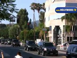 Commotion At Michael Jackson's Memorial 7-7-09