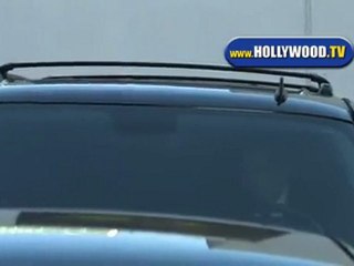 John Mayer Leaves CNN Building.