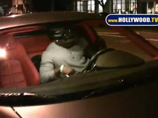 Reggie Bush Leaves Nobu Restaurant Alone.