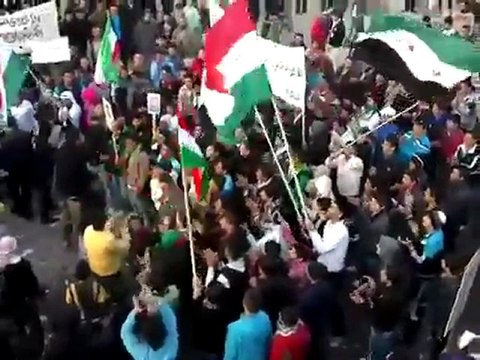 فري برس قامشلو مظاهرة الاثنين من اجل المعتقلين 13 2 2012