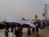 فري برس   ديرالزور  مظاهرة صباحية في قرية الطيانة 13 2 2012