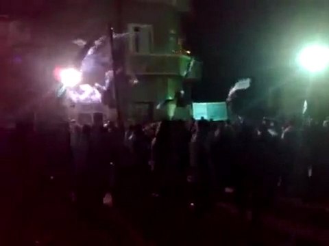 فري برس دمشق برزة البلد مظاهرة الاحرار 13 2 2012