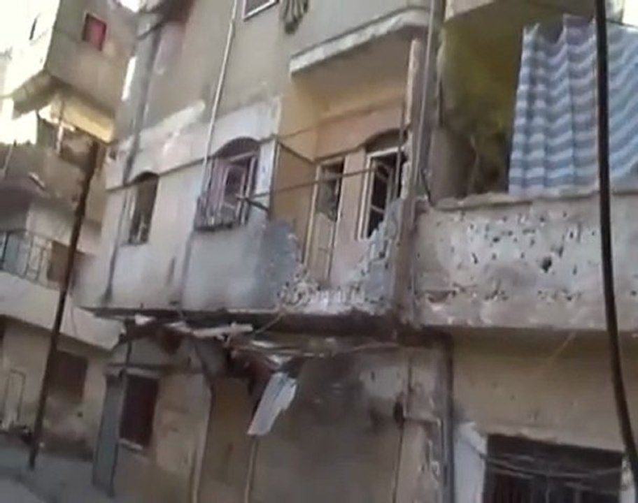 فري برس   حمص الدمار في حي البياضة 13  2 2012