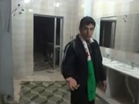 فري برس حمص باباعمرو قصف مسجد الأنوار والدمار الذي لحق به