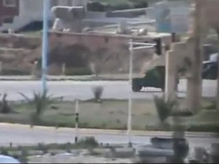 فري برس   حماة هجوم المصفحات على مشاع وادي الجوز12 2 2012