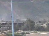 فري برس   حماة تصاعد الدخان من مشاع وادي الجوز على أثر القصف12 2 2012