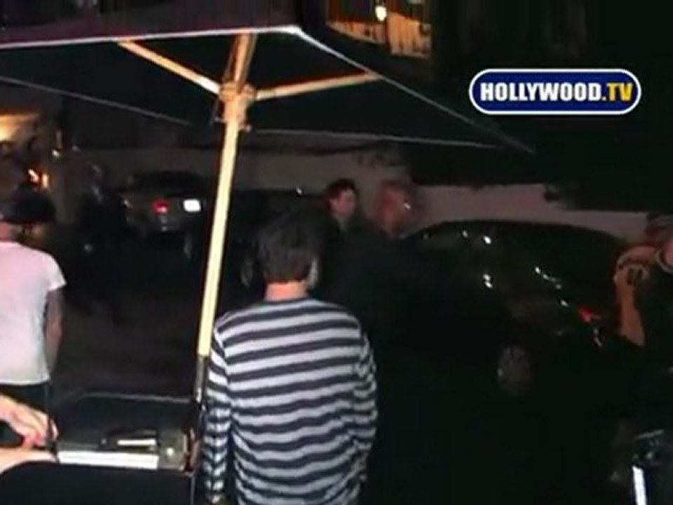 Benji Madden Takes Pictures With Fans At Chateau Marmont
